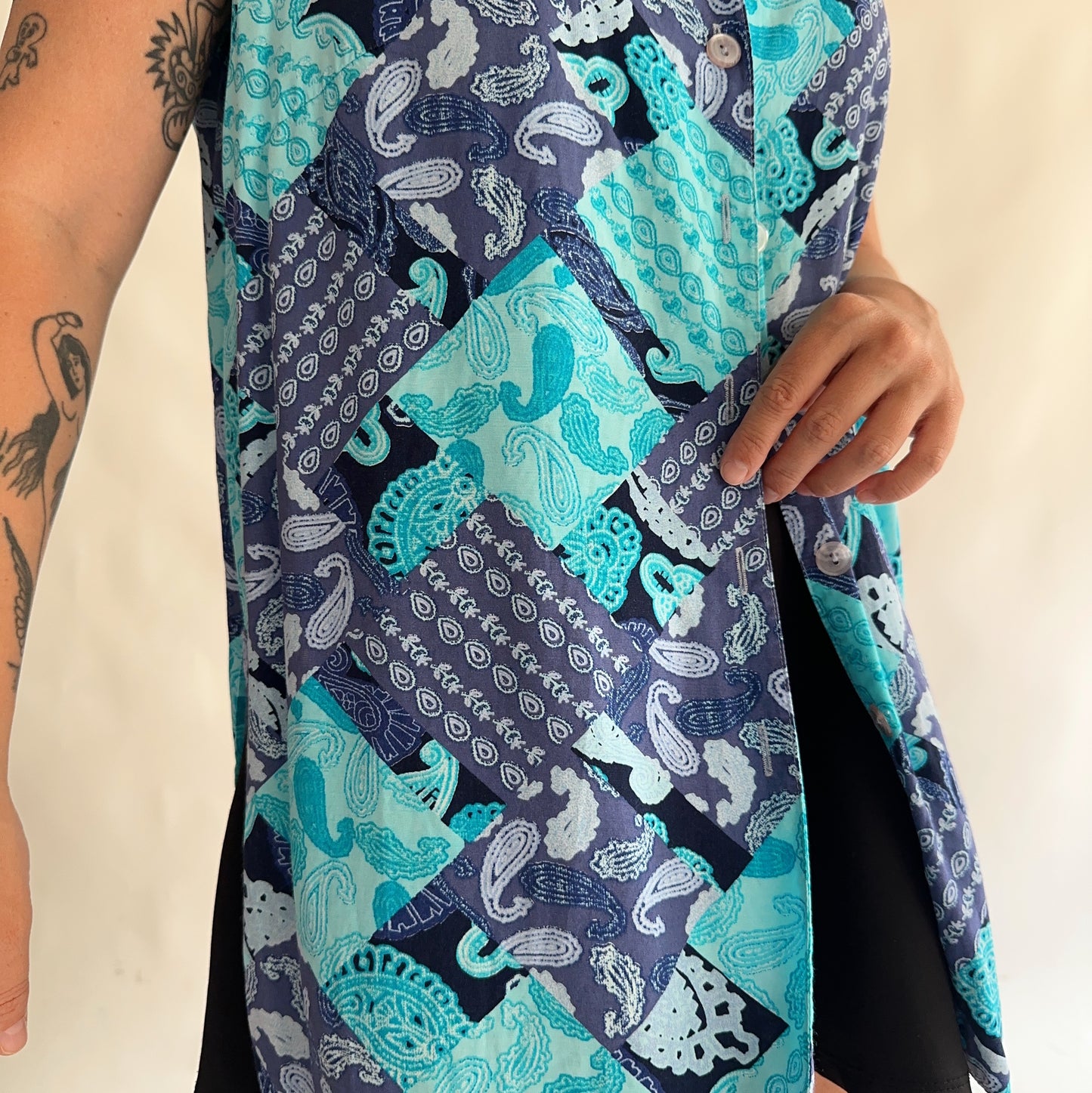 camisa vintage de verão (L-XL)