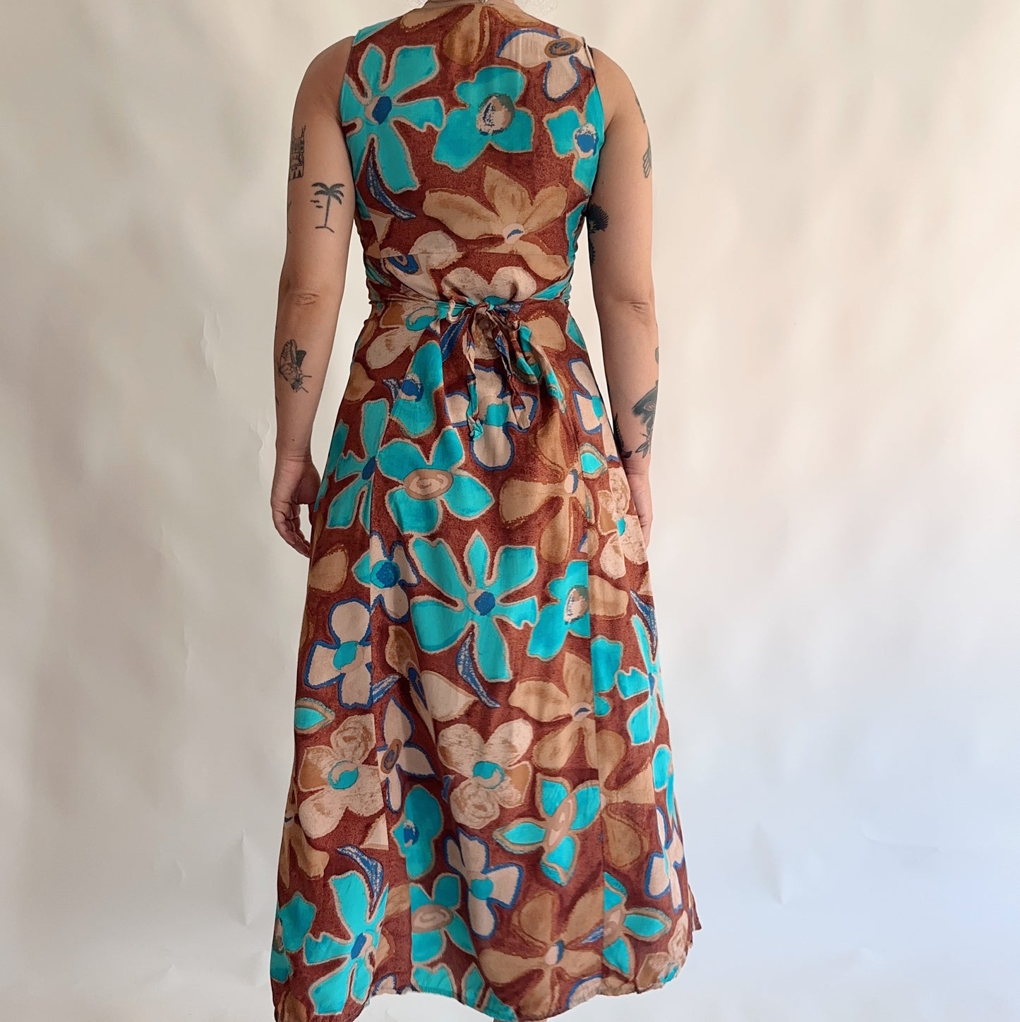 vestido vintage 90s maxi (M)