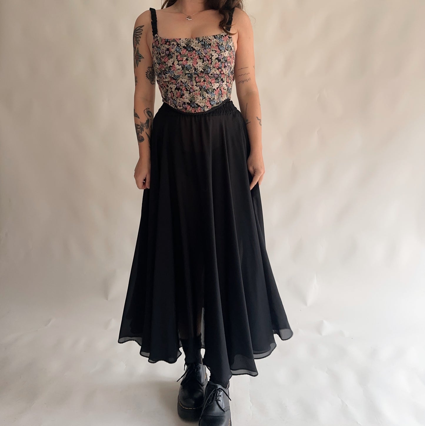 upcycling corset floral (S-M)