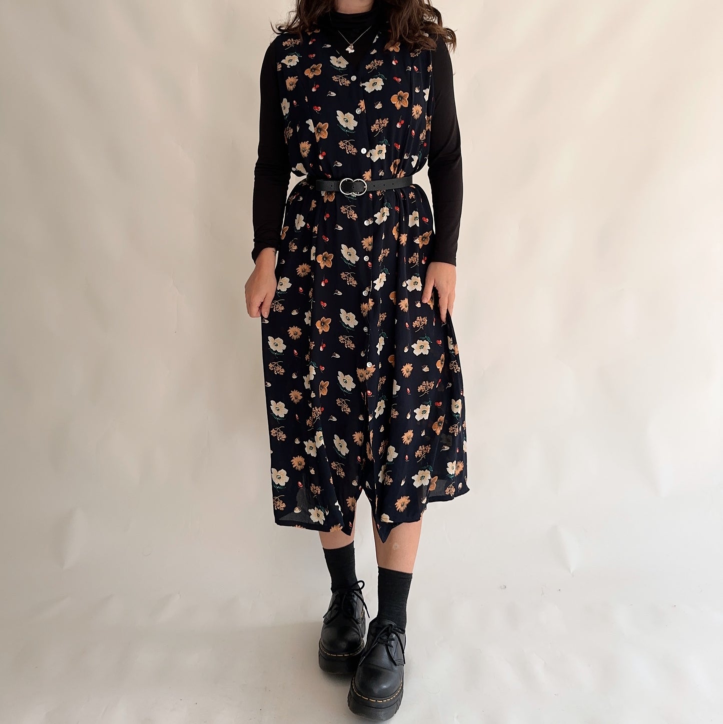 Vintage 90s Floral Dress (XL)