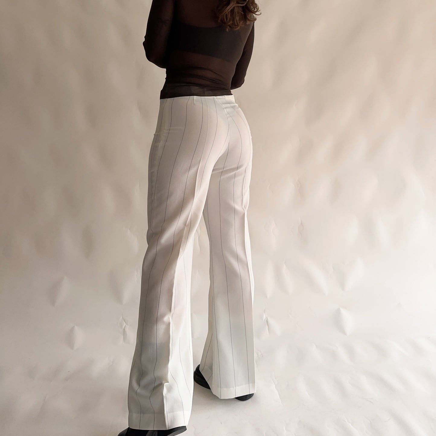 Vintage Striped Flare Trousers (L)