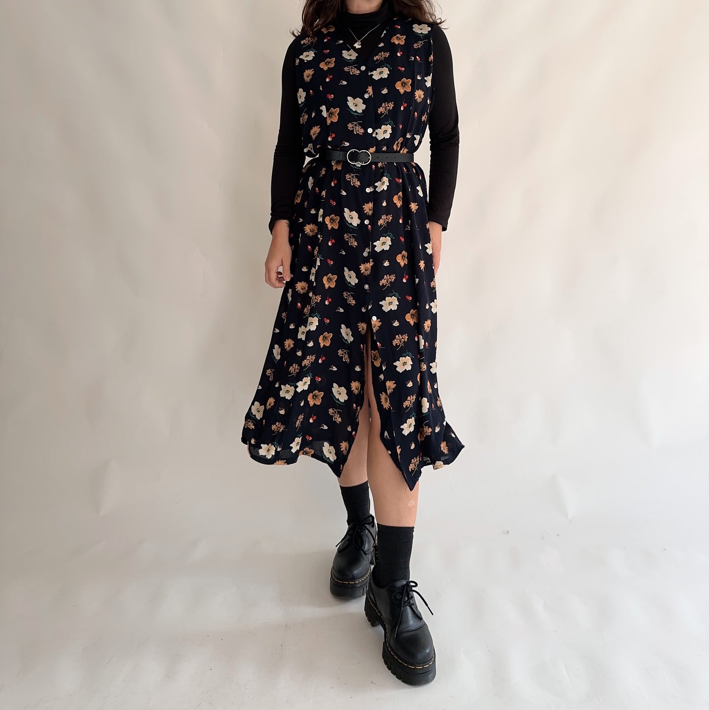 Vintage 90s Floral Dress (XL)