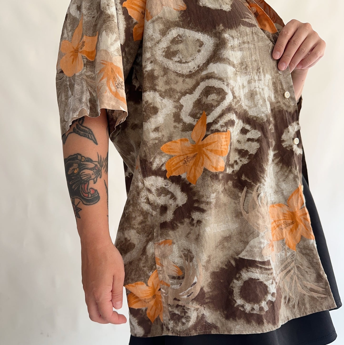 camisa vintage 90s 100% cotton (M-L)