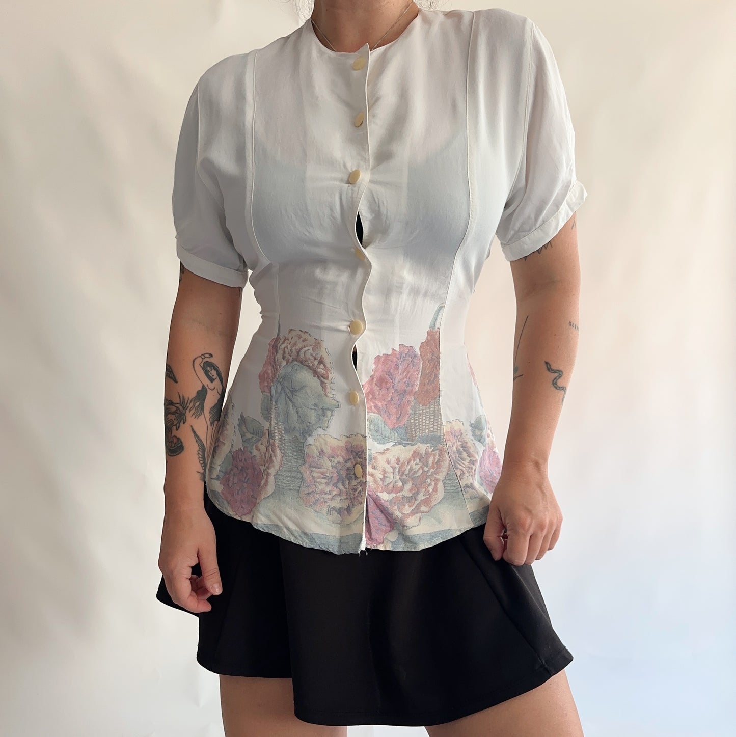 camisa vintage grega dos anos 80s  (S)