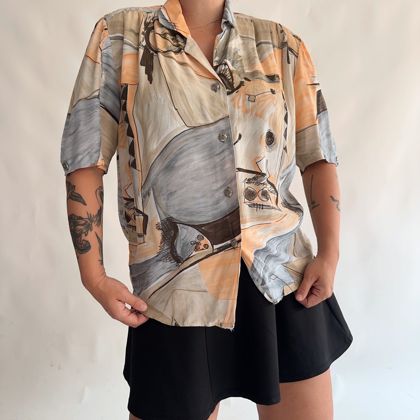 camisa vintage 90s (M-L)