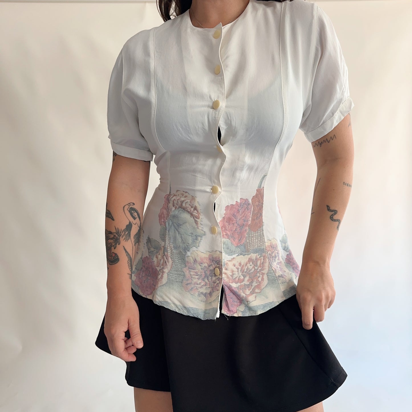camisa vintage grega dos anos 80s  (S)