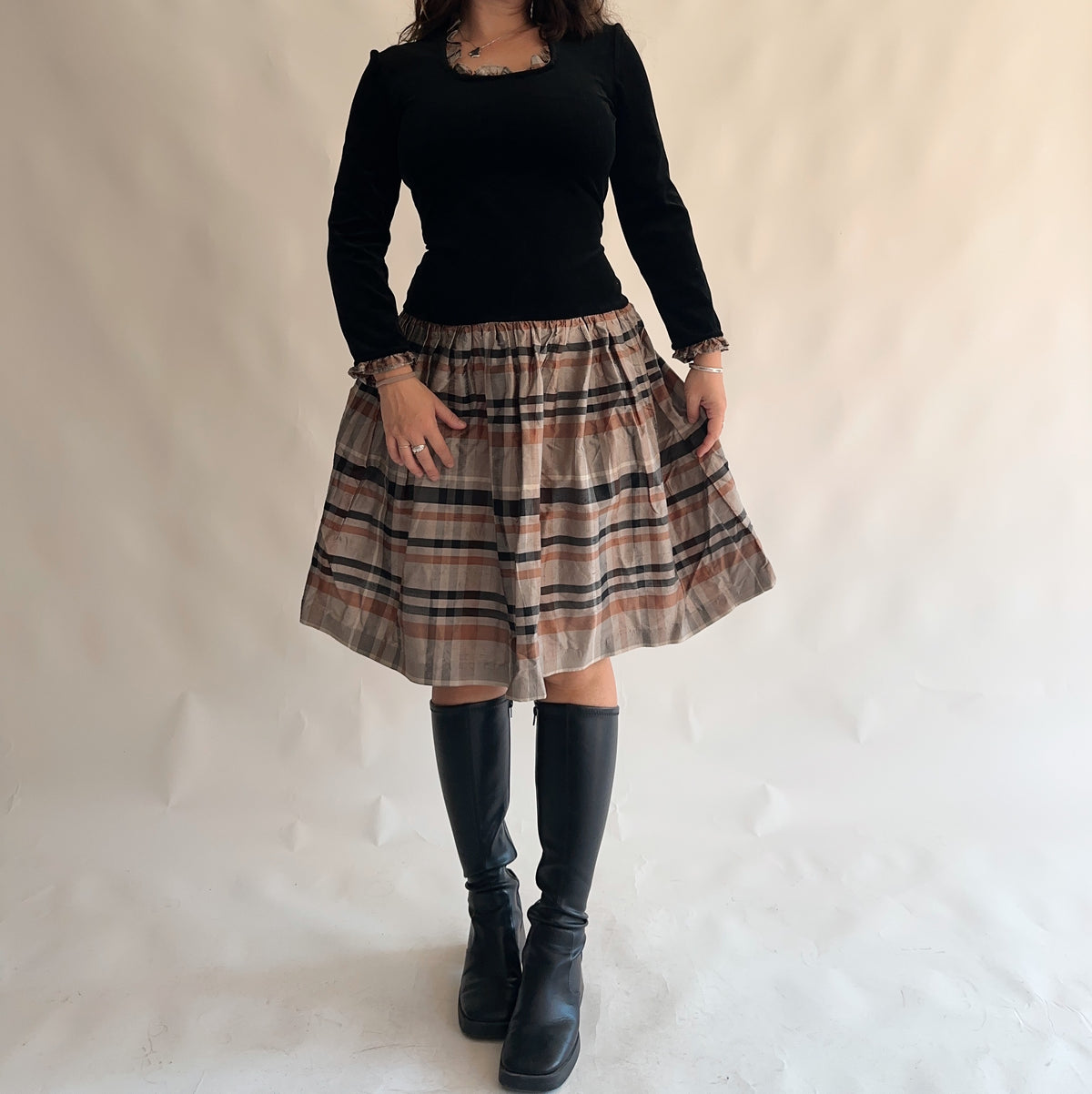 vestido vintage 80s (L)