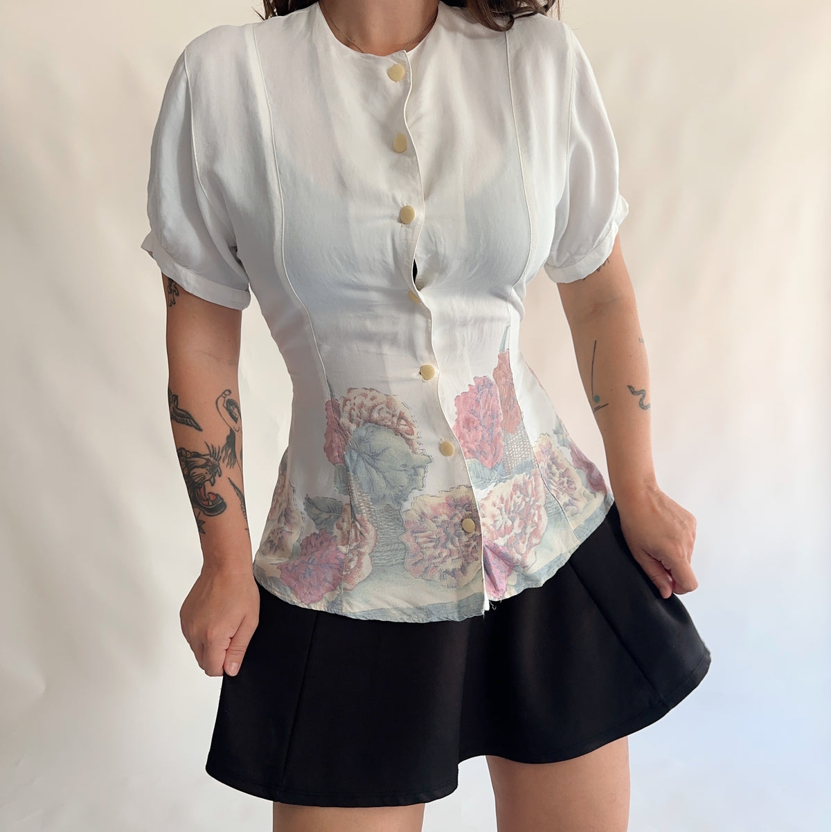 camisa vintage grega dos anos 80s  (S)