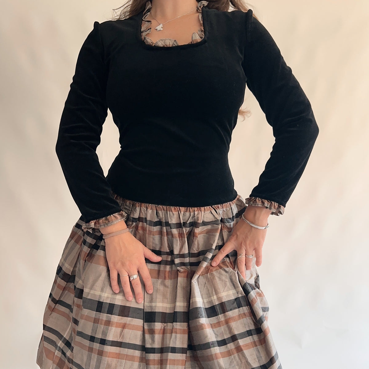 vestido vintage 80s (L)