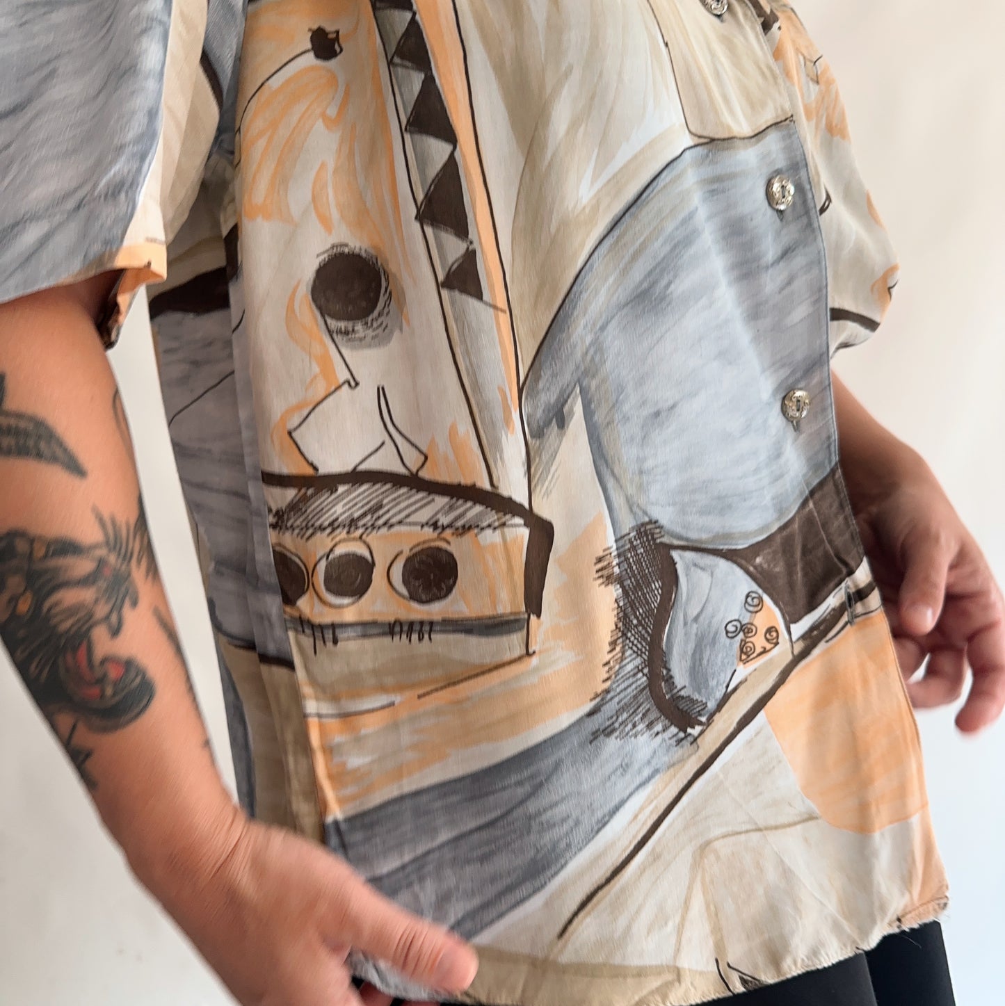 camisa vintage 90s (M-L)