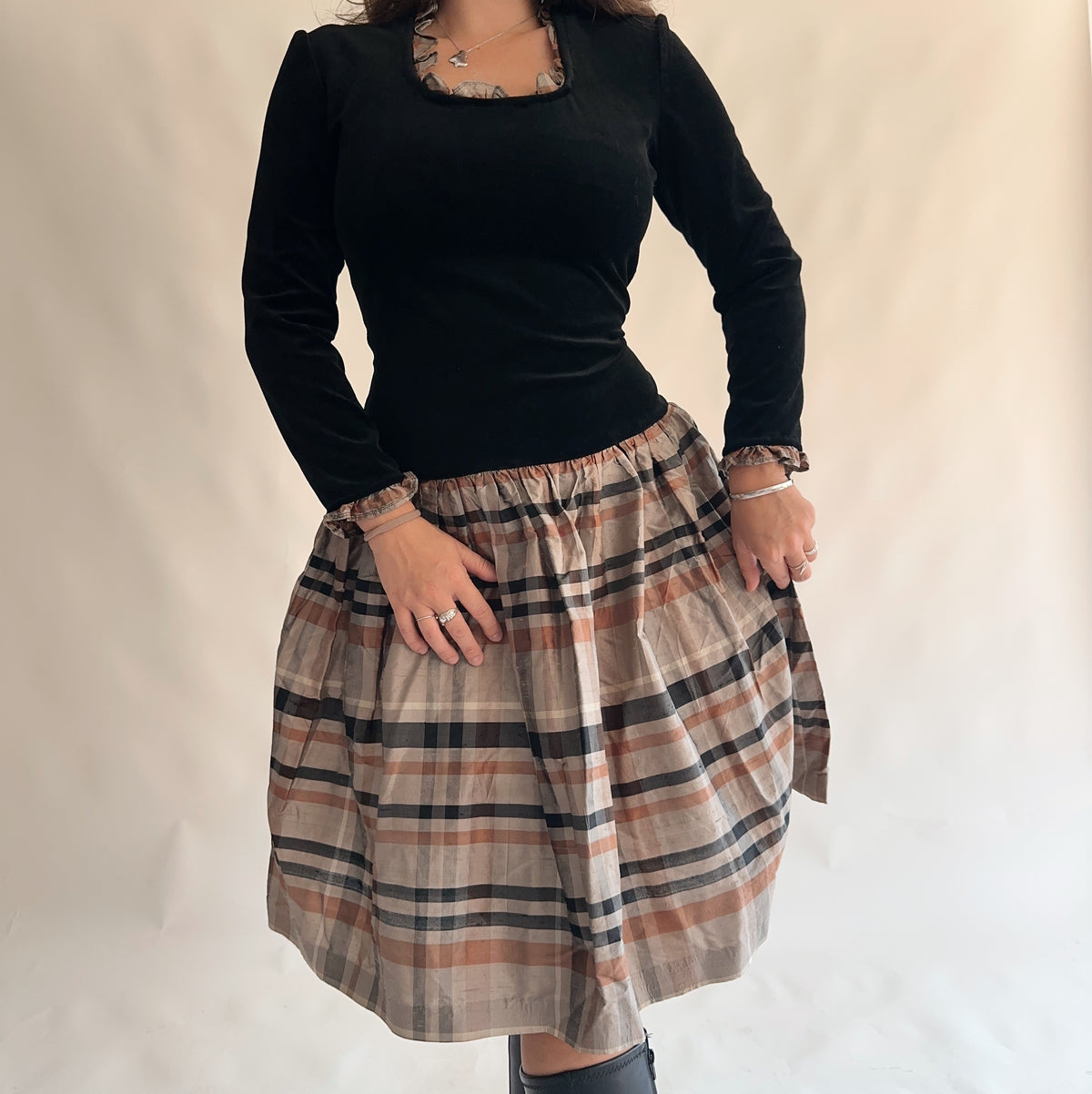 vestido vintage 80s (L)