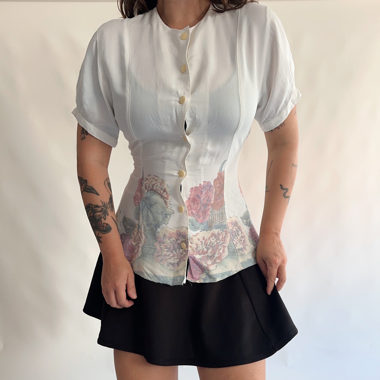 camisa vintage grega dos anos 80s  (S)