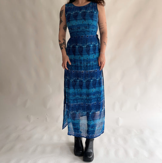 Vestido Vintage 90s com sobreposição (S-M)