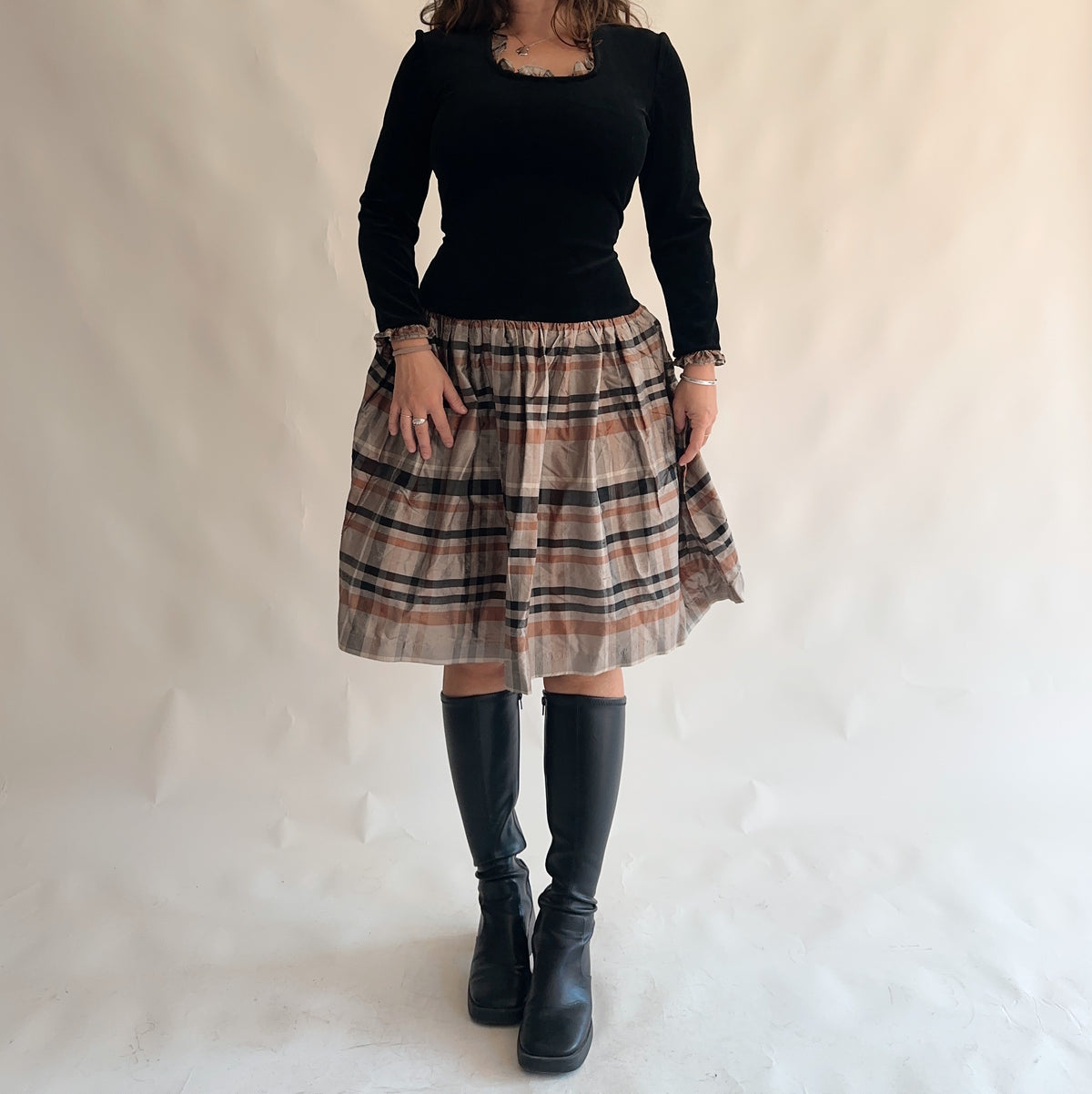 vestido vintage 80s (L)
