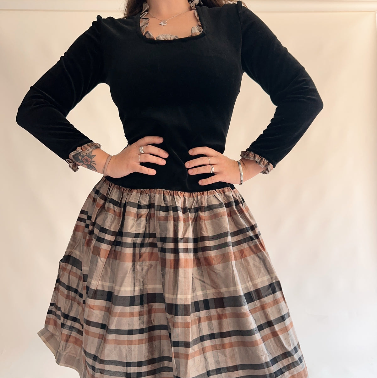 vestido vintage 80s (L)