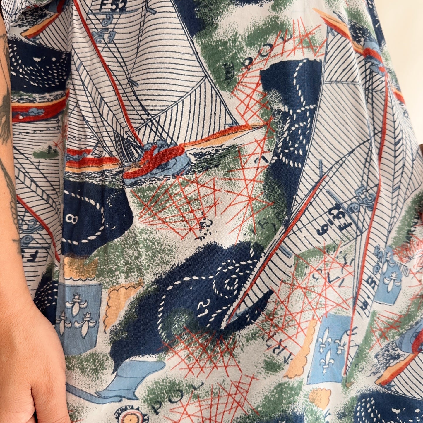 camisa vintage de verão (M)
