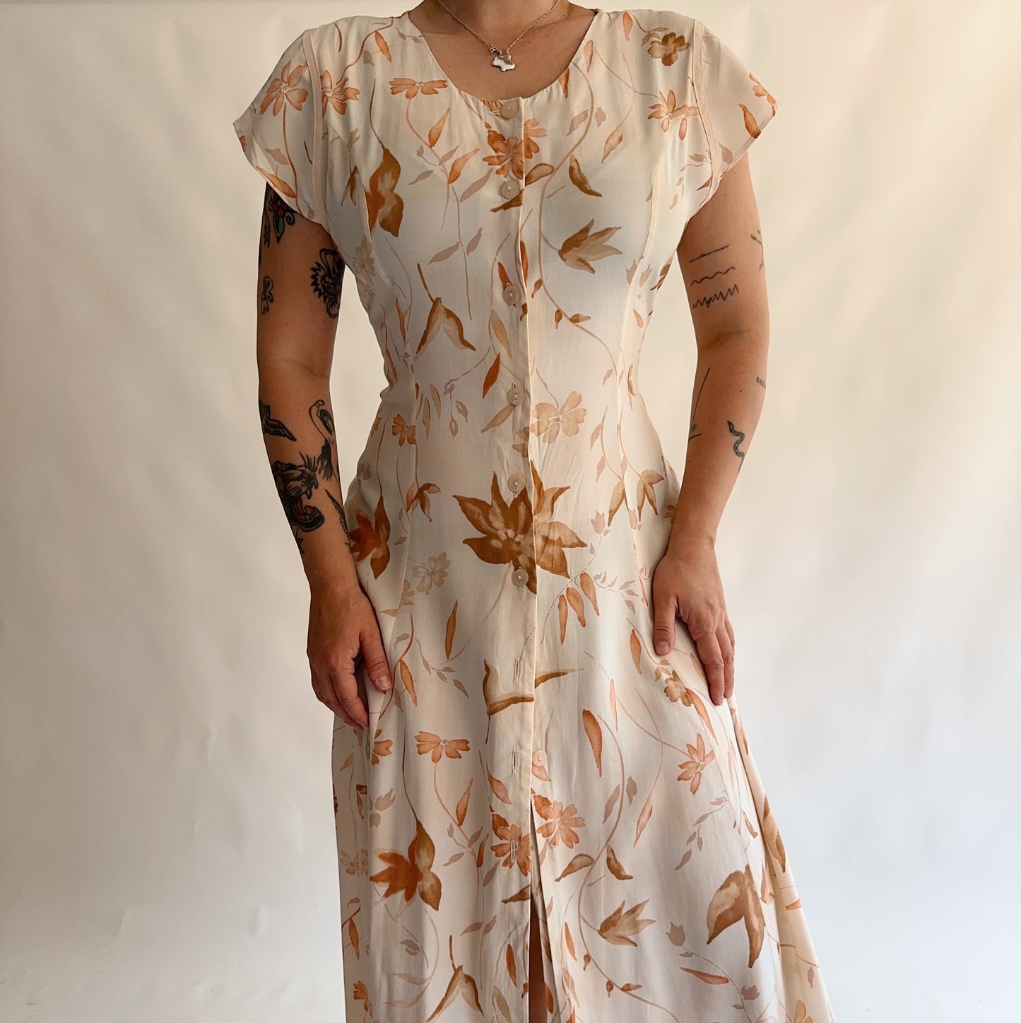 vestido vintage 90s (L)