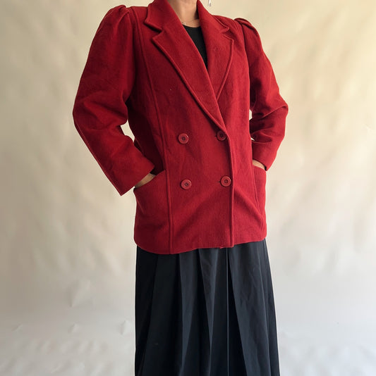 Casaco Vintage 80s Lã (M)