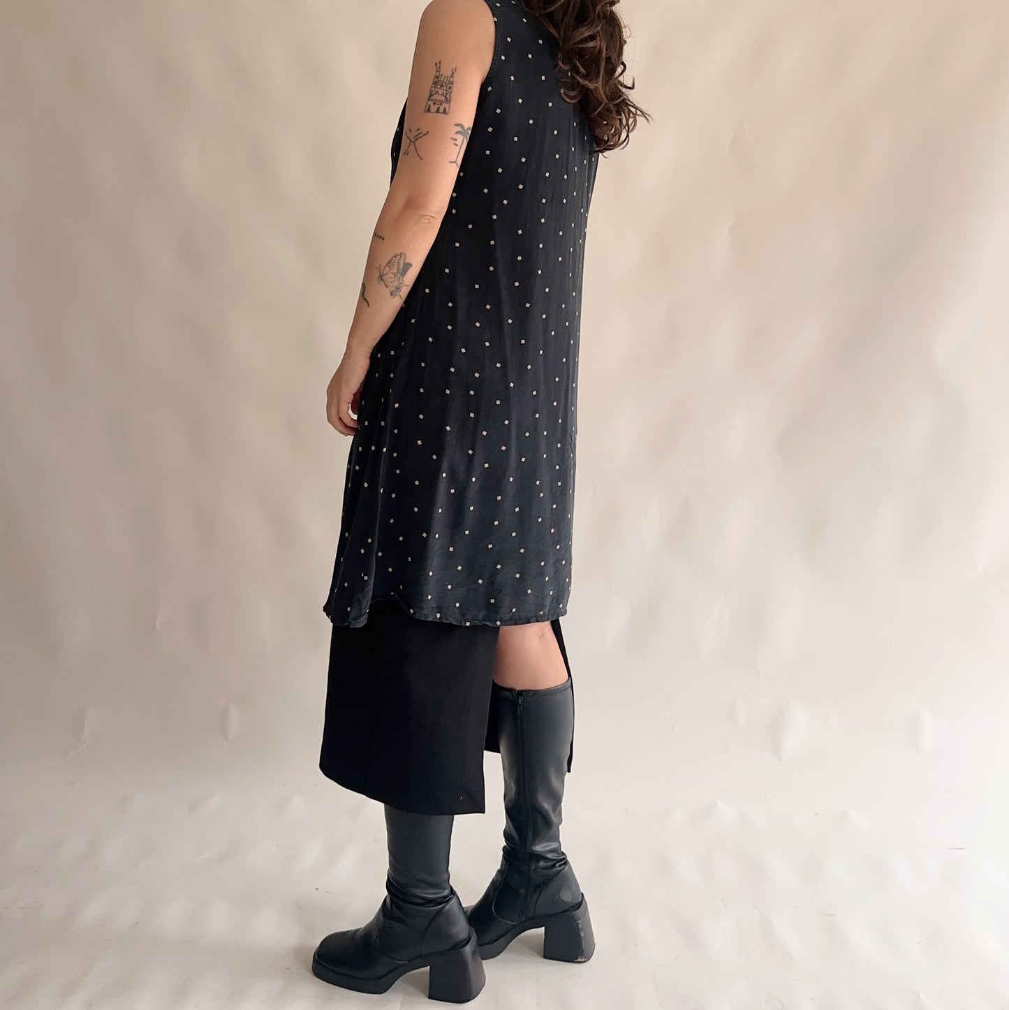 camiseiro vintage 100% seda (M)