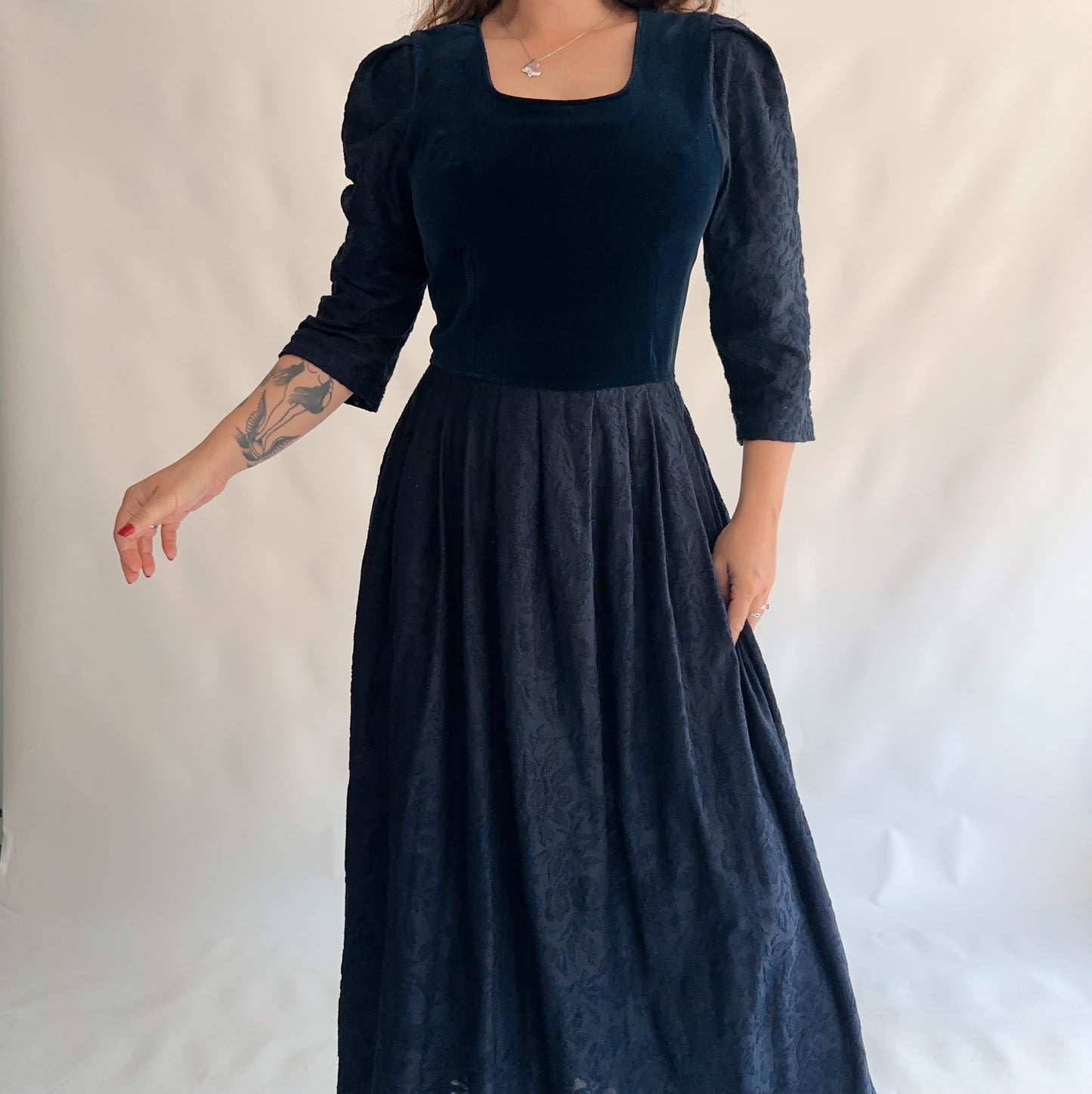 Vestido Vintage Longo (M-L)