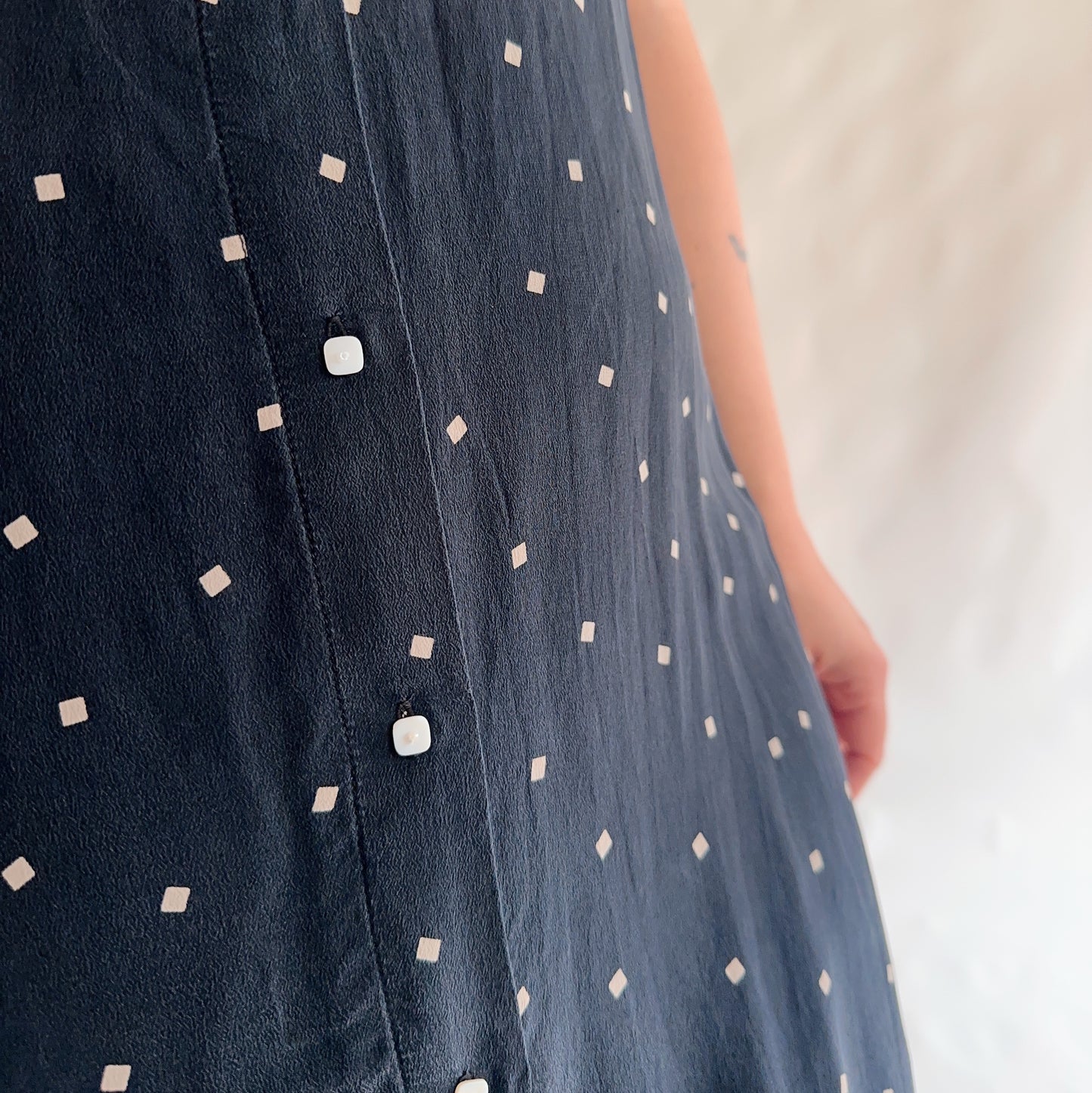 camiseiro vintage 100% seda (M)