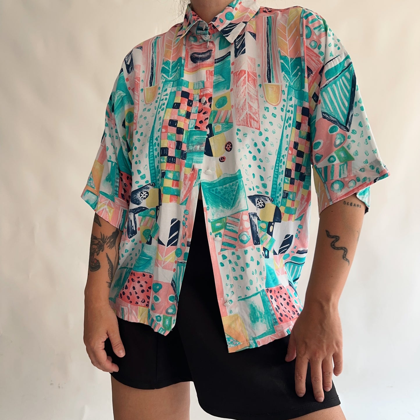 camisa vintage 90s (M-L)