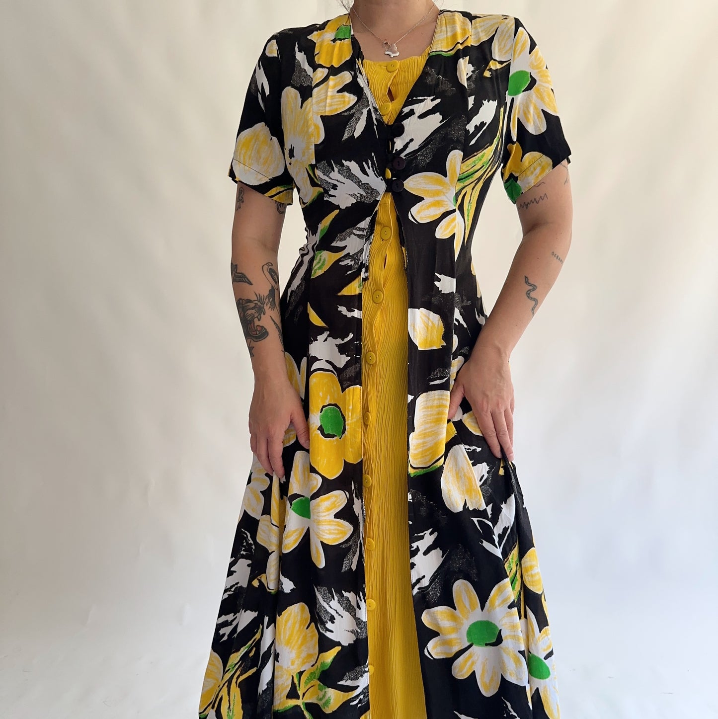 vestido vintage 90s (M-L)