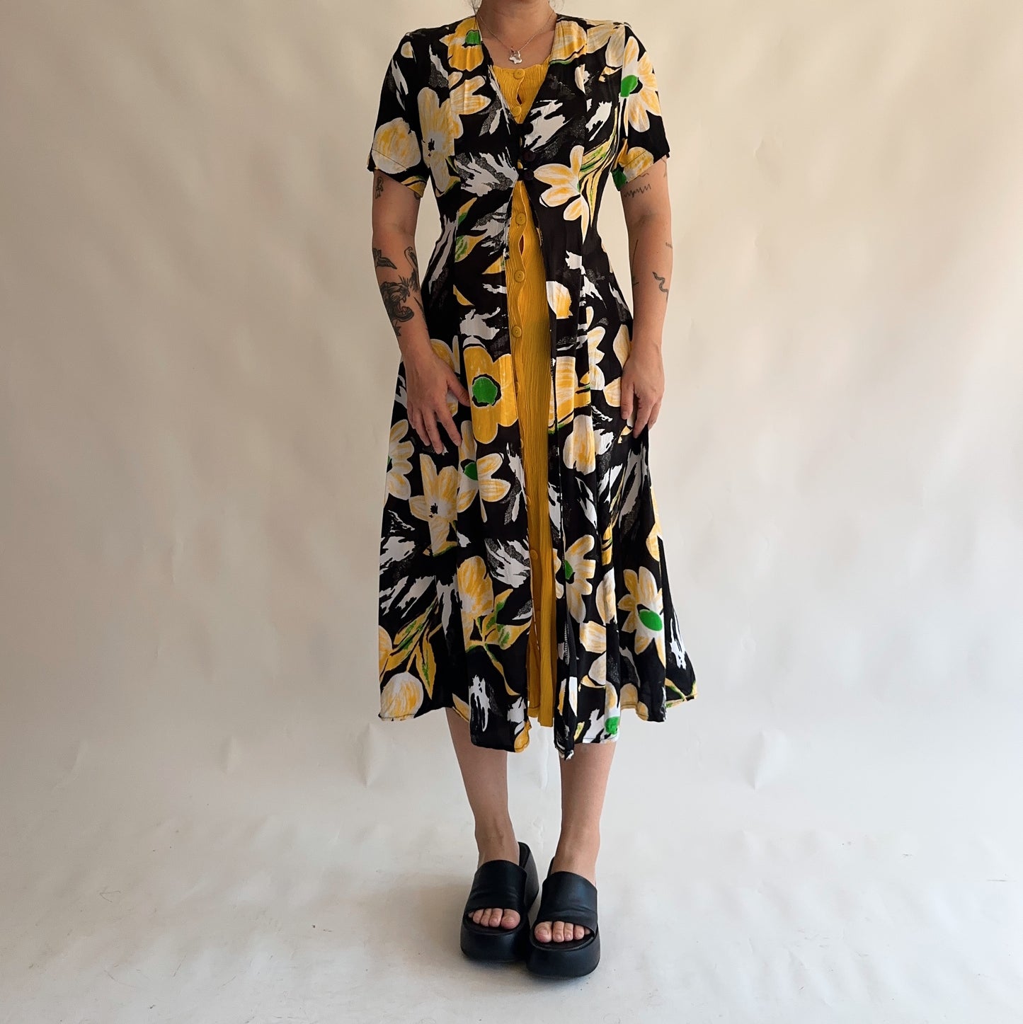 vestido vintage 90s (M-L)