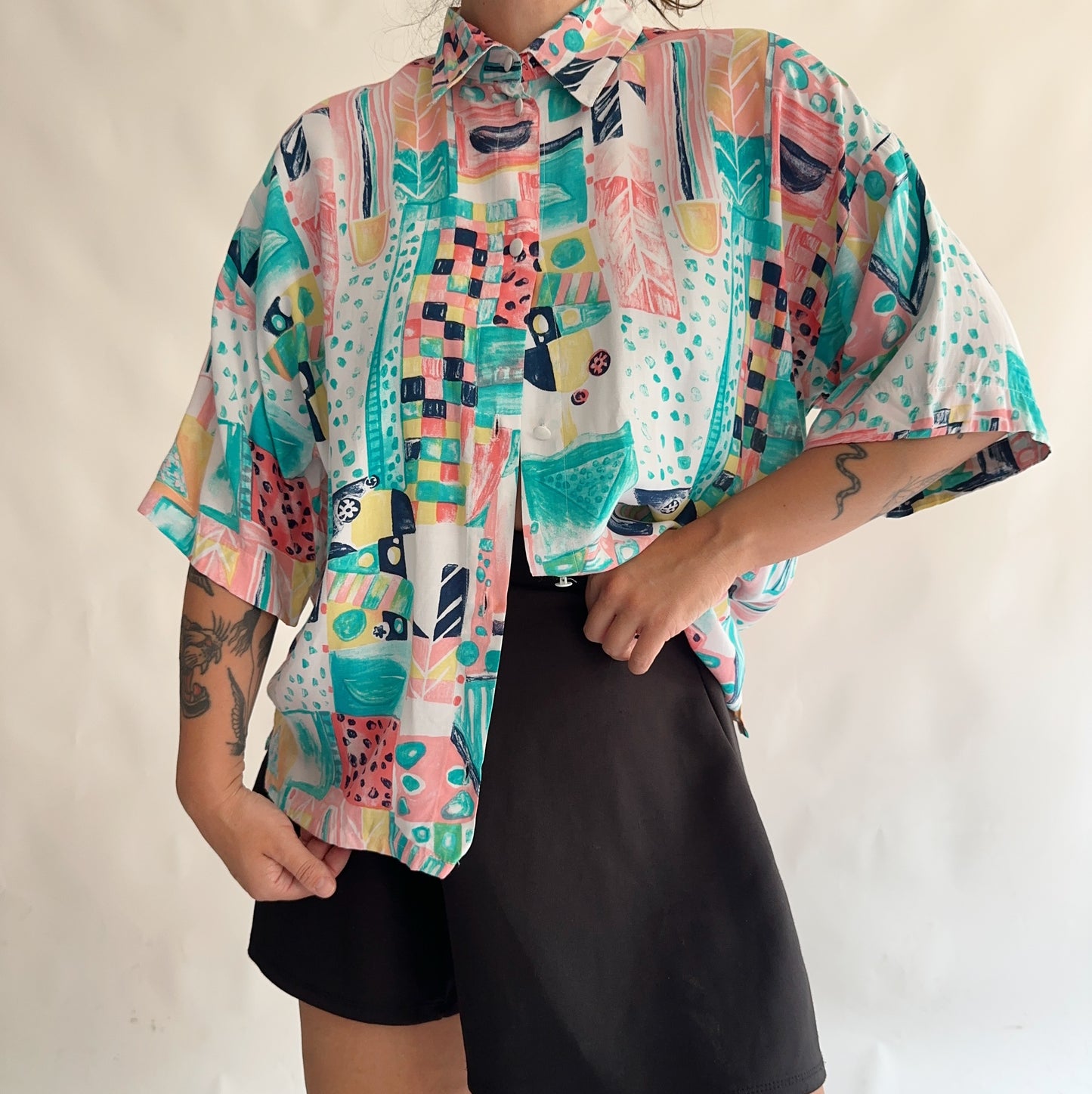 camisa vintage 90s (M-L)