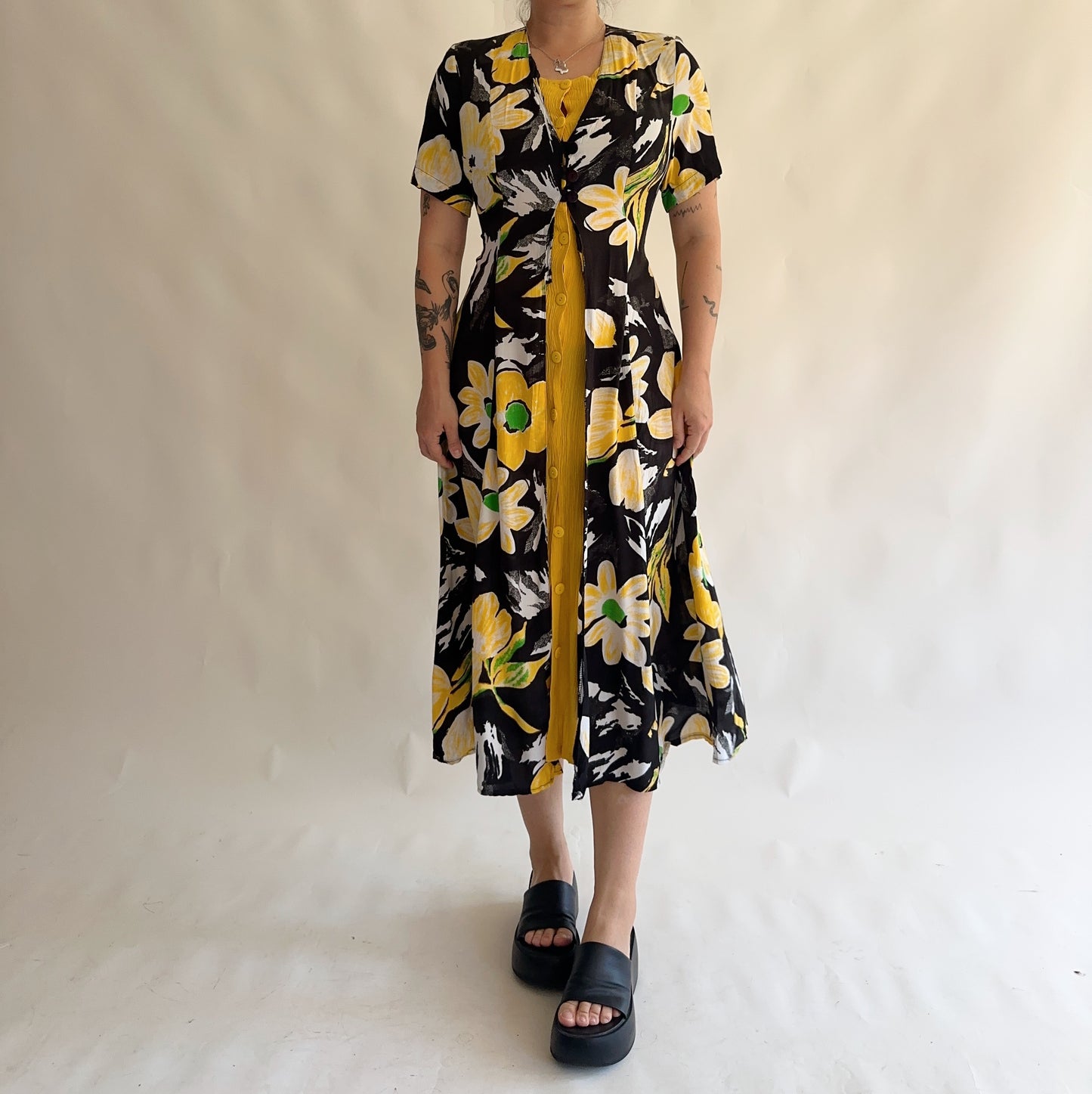 vestido vintage 90s (M-L)