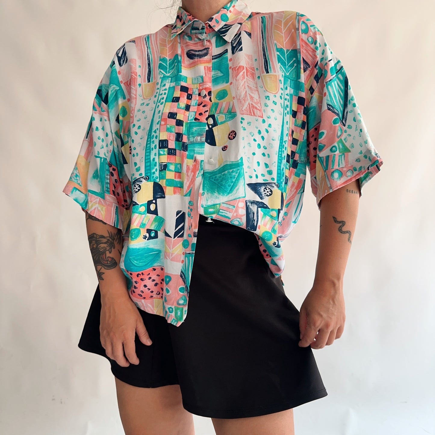 camisa vintage 90s (M-L)