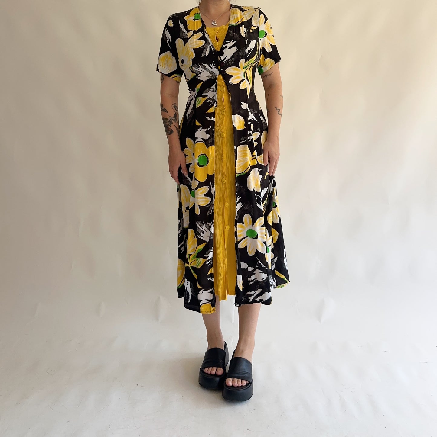 vestido vintage 90s (M-L)