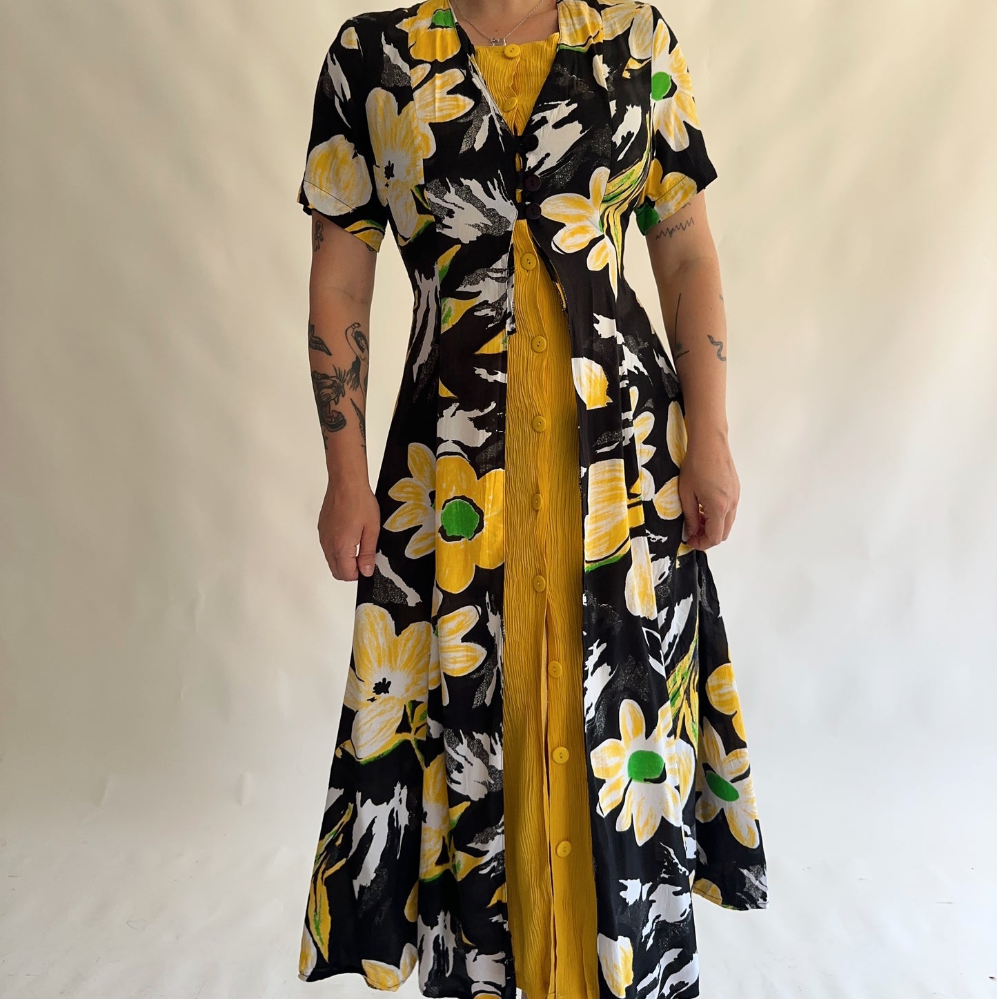 vestido vintage 90s (M-L)