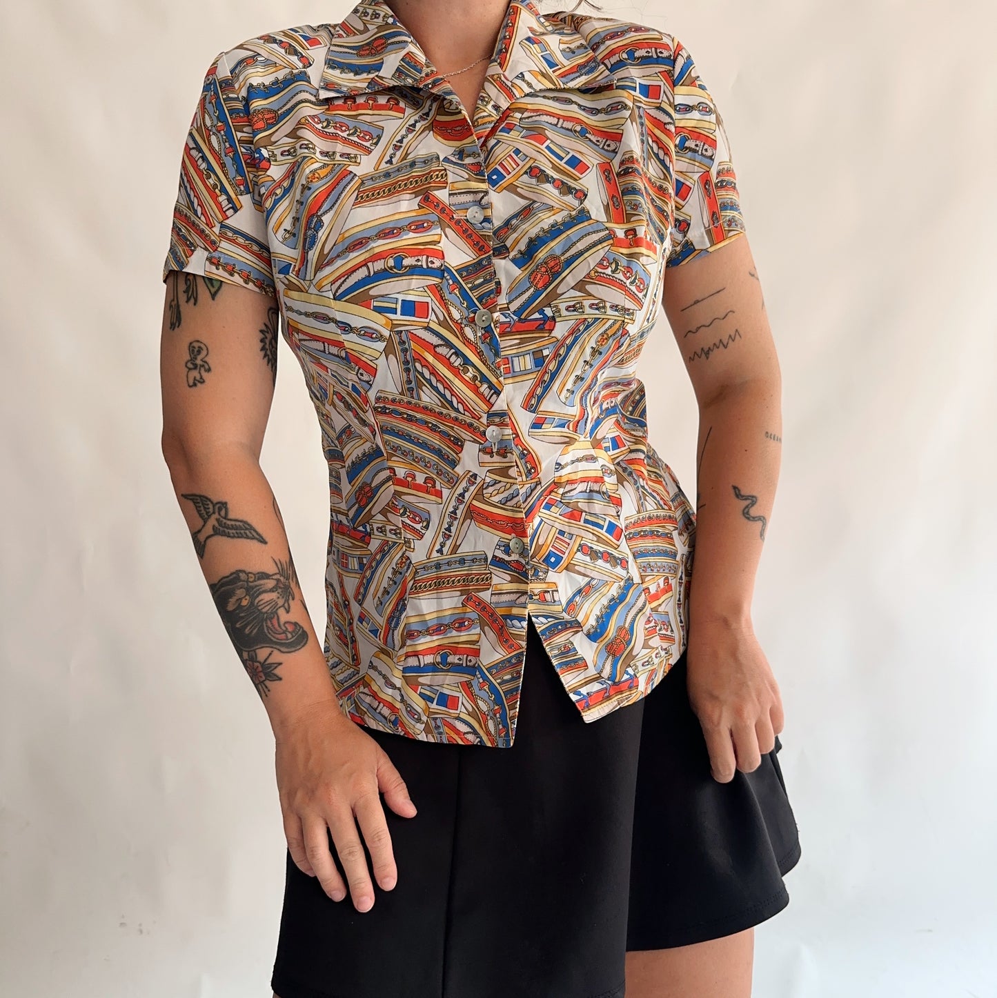 camisa vintage italiana (M)