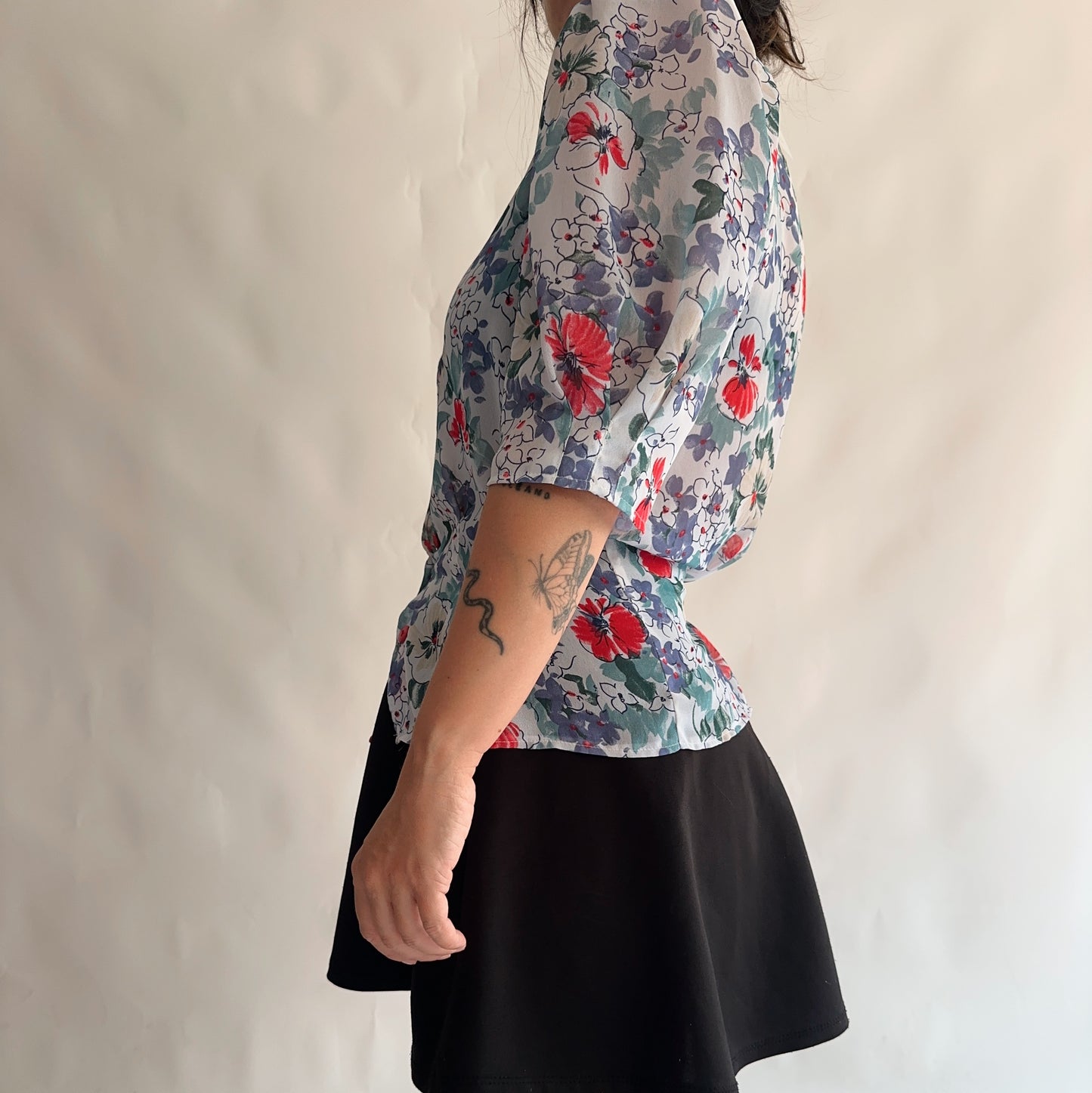 camisa vintage floral (XL)