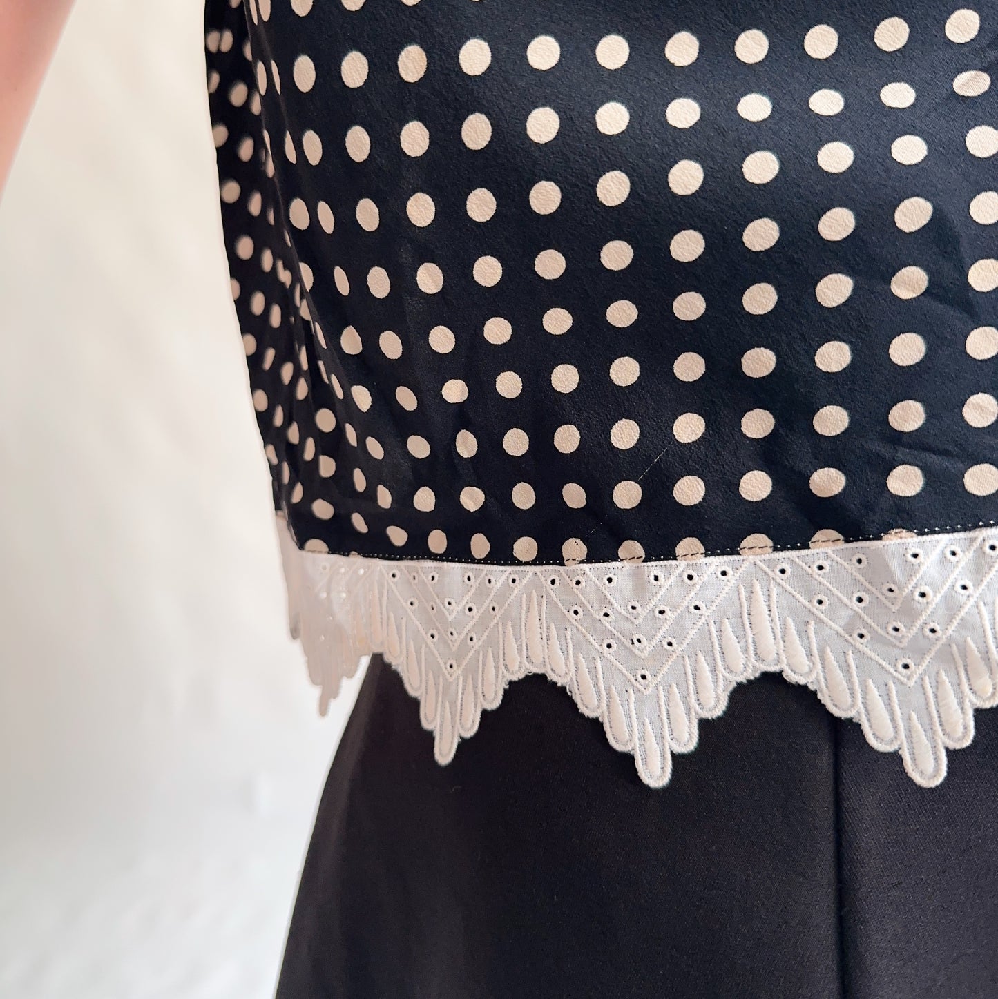 top vintage polka dor (M-L)