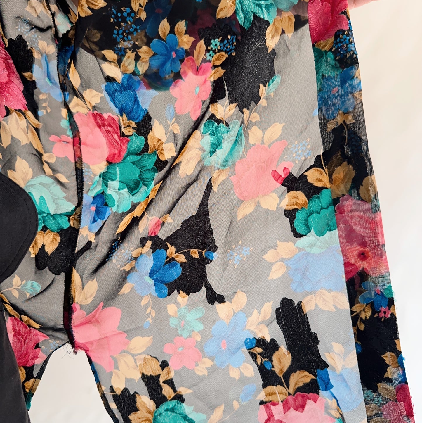 camisa vintage floral (L)
