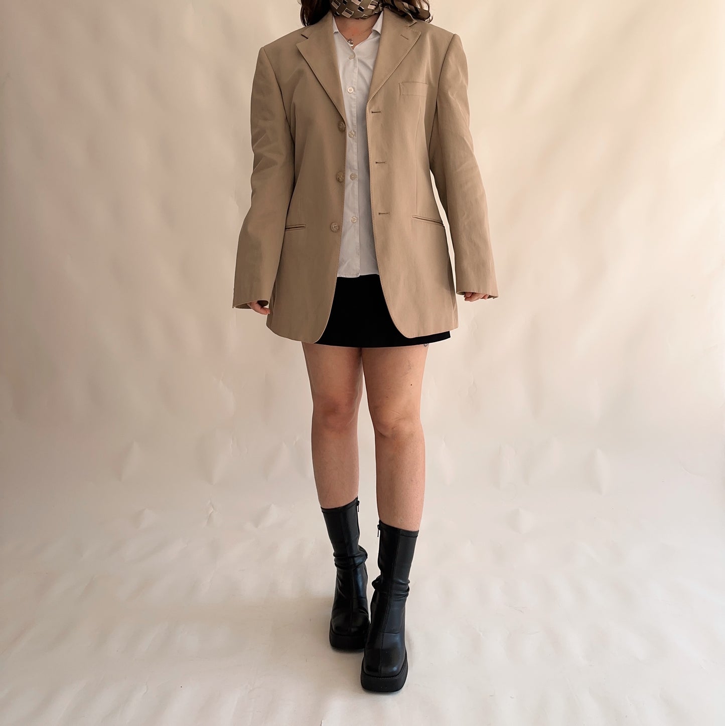 Vintage 100% cotton blazer (L)