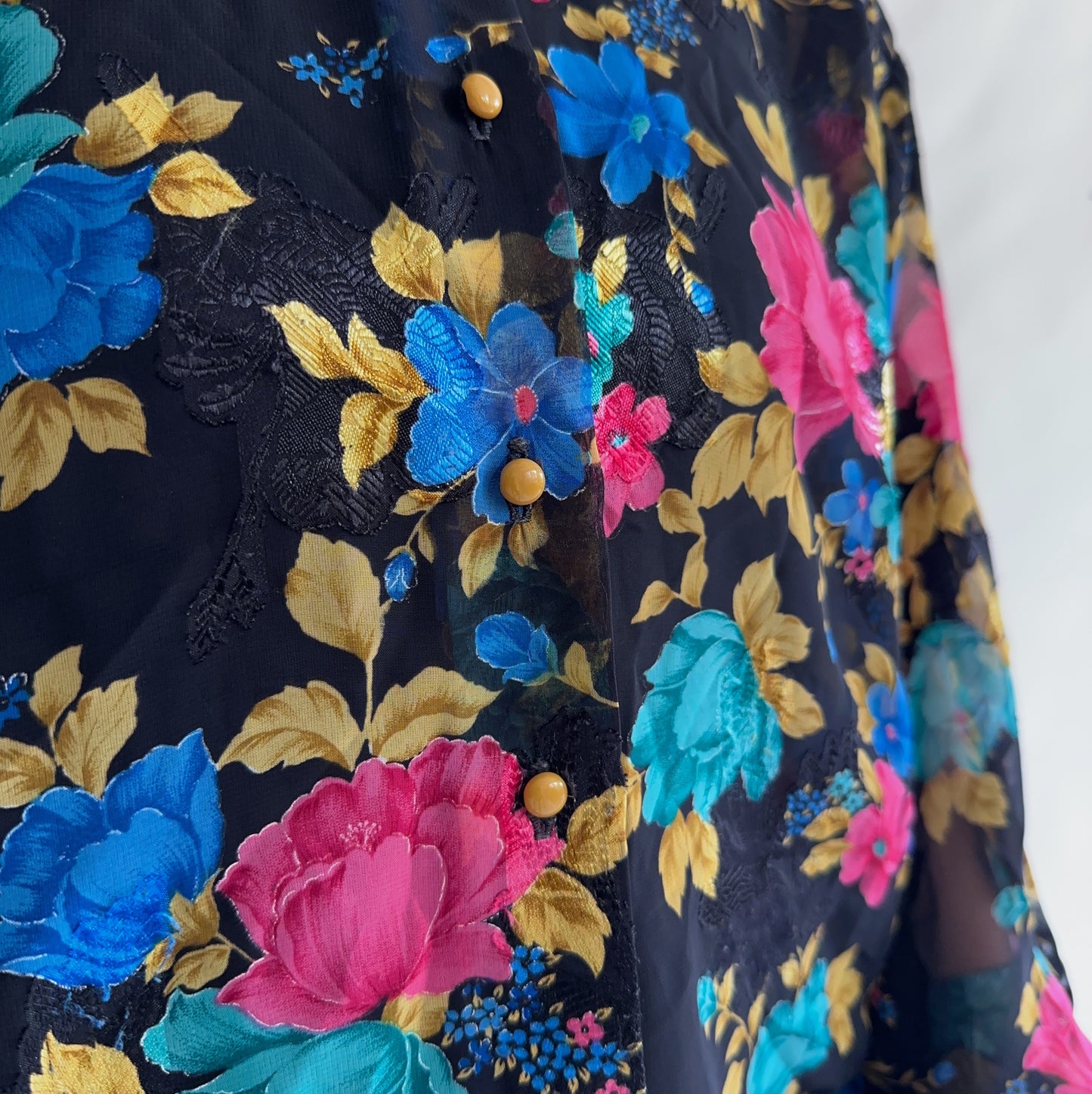 camisa vintage floral (L)