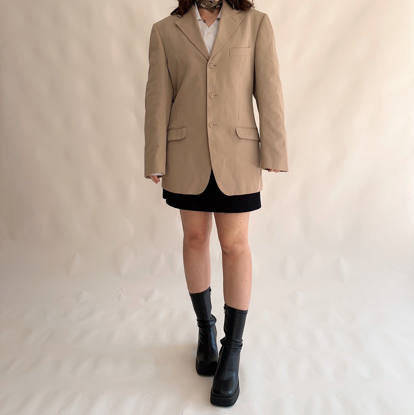 Vintage 100% cotton blazer (L)