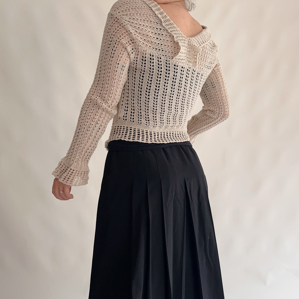 cardigan vintage assimétrico (S)