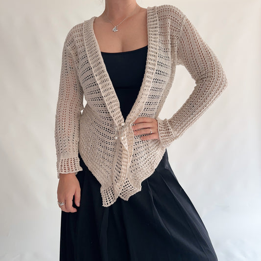 cardigan vintage assimétrico (S)