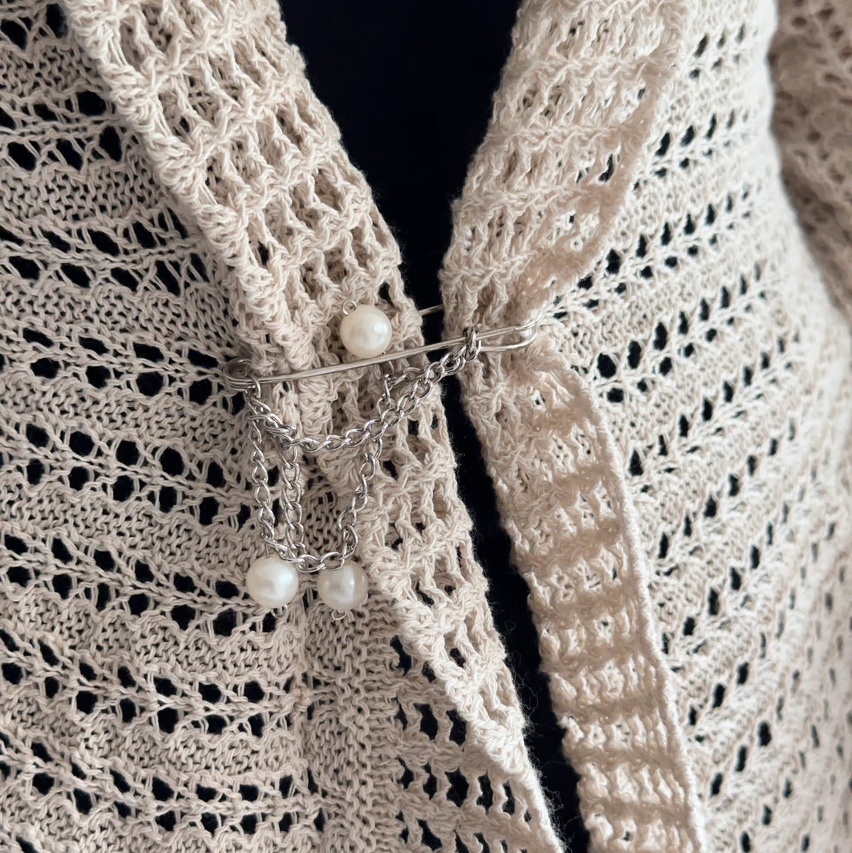 cardigan vintage assimétrico (S)
