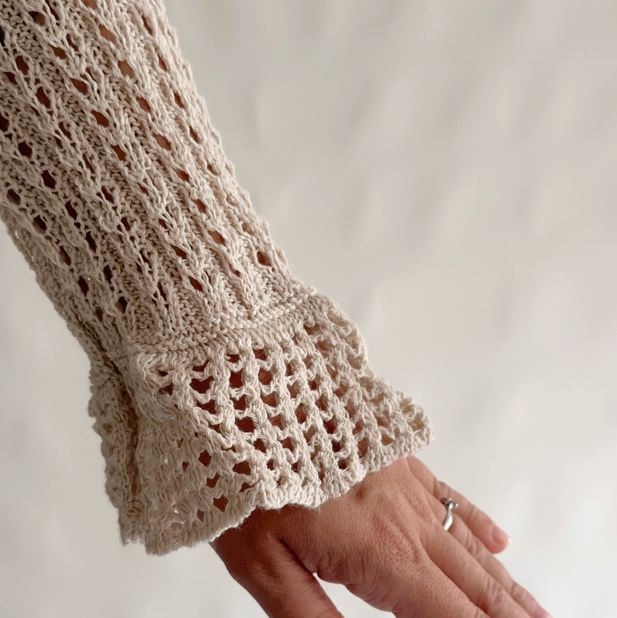 cardigan vintage assimétrico (S)