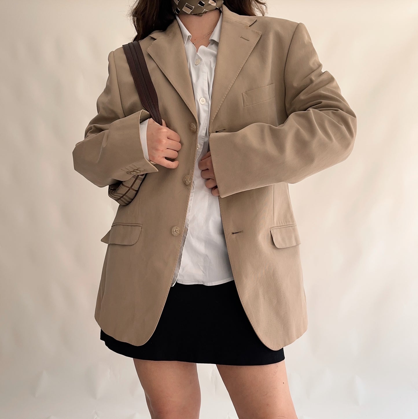 Vintage 100% cotton blazer (L)