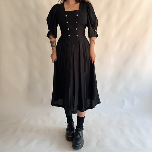 Vestido Bavarian puff sleeve (L)