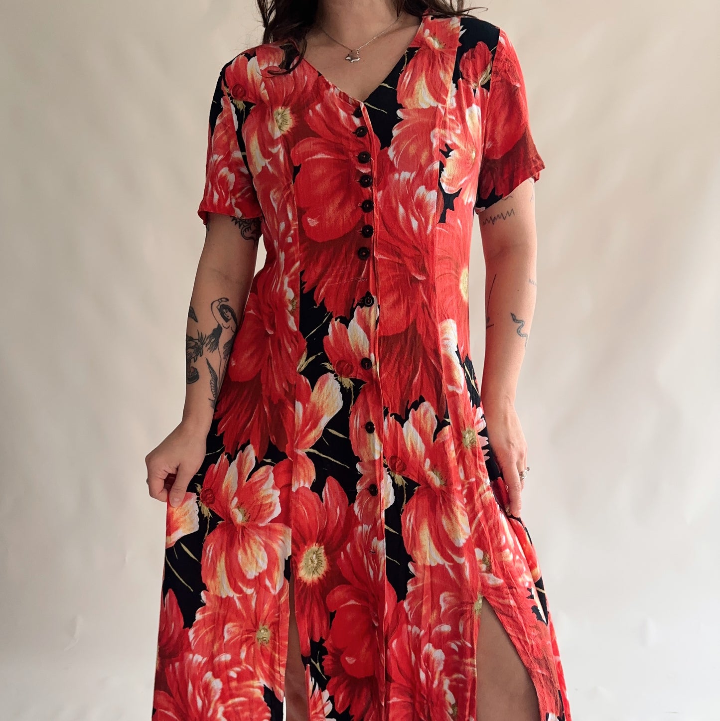 vestido vintage 90s (L-XL)