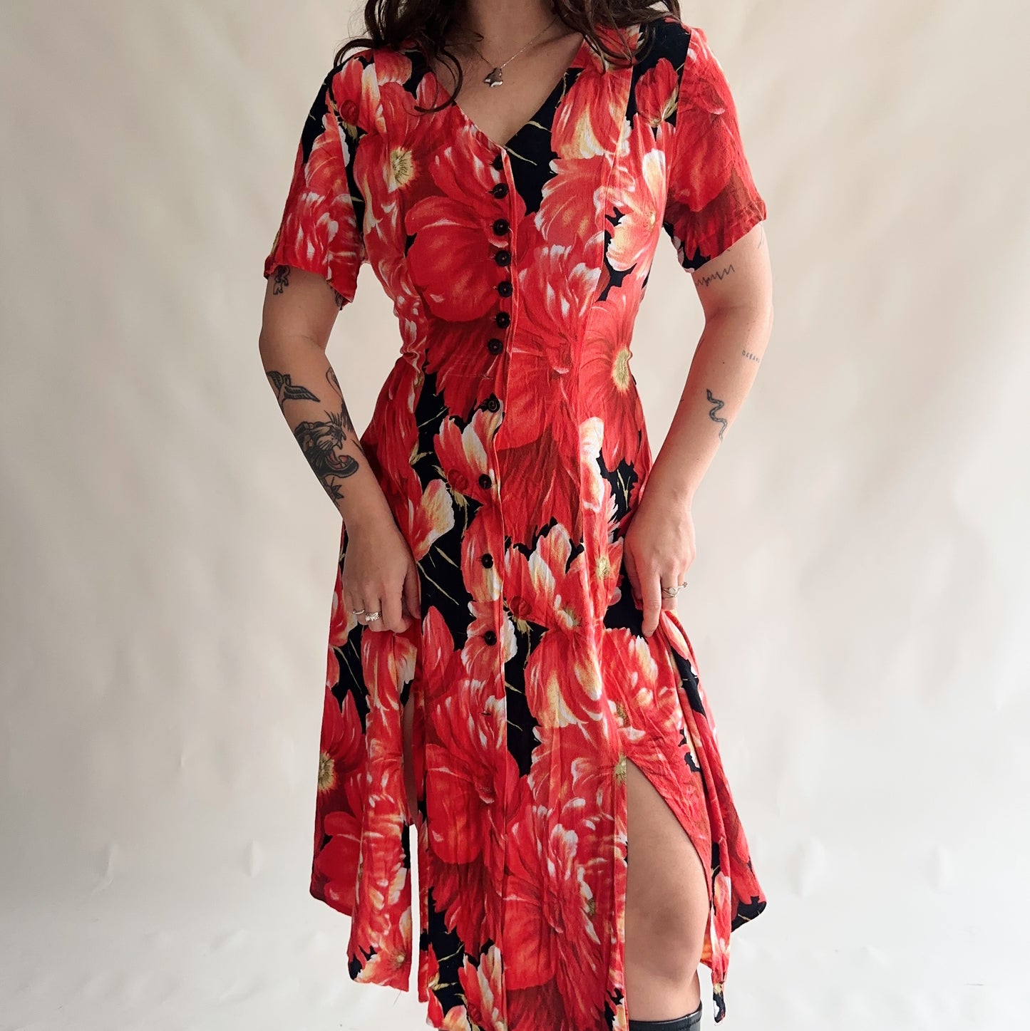 vestido vintage 90s (L-XL)