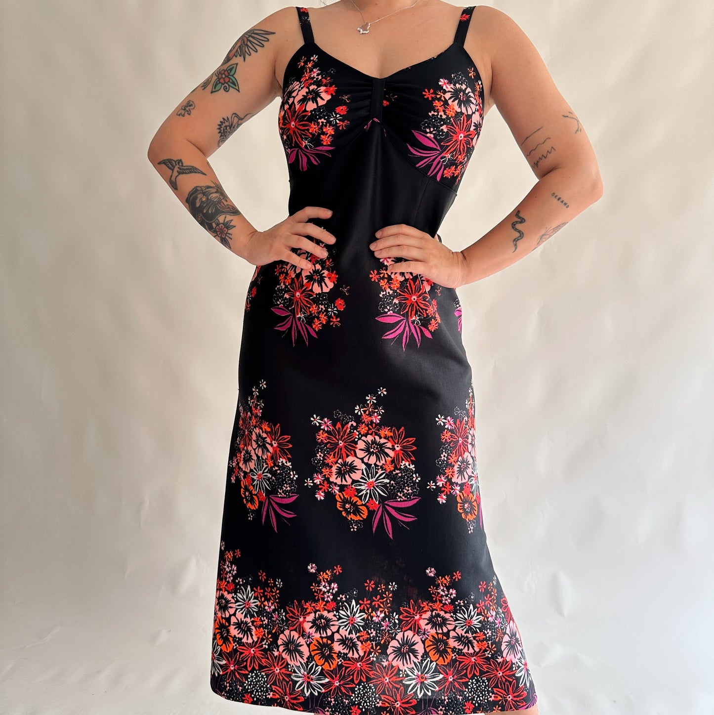 vestido vintgae 70s (L)