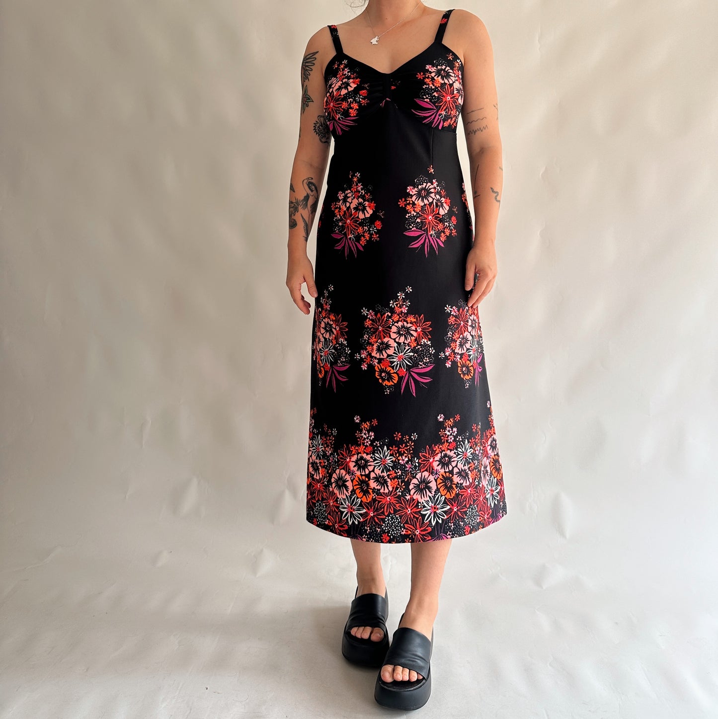 vestido vintgae 70s (L)